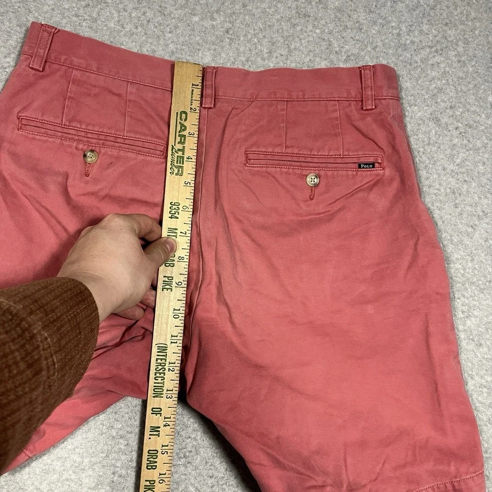 Polo Ralph Lauren Shorts Mens 29 (Fit 30) Pink Chino Flat Front 8